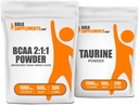 Suppléments en vrac BCAA 2:1:1 500g + Taurine 500g