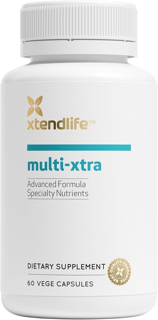 Multivitamines Xtendlife Multi-Xtra pour Immune, Heart & Energy Support - 40+ Biodisponible Vitamines, Minéraux, Antioxydants et Herbes - pour hommes, femmes et enfants - 30 jours d'approvisionnement