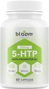 5 HTP 200mg Supplément, Vitamine B6 Sommeil naturel, Concentration, Enhancer d'humeur- 4 en 1 Formule Gluten végétalien, Blé, Lactose, Capsules sans soja - 60 Compte