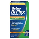 Osteo Bi-Flex Glucosamine Triple Strength Plus Supplément curmérique avec Curcumine pour le soutien et la portée de mouvement interarmées, 60 jours d'approvisionnement, 120 comprimés enduits, compléments nutritionnels mixtes santé