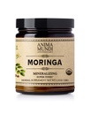 Anima Mundi Apothecary Moringa Poudre de feuille - Pure Bio Rainforest Superfood - Supplément de soutien énergétique, poudre verte naturelle et non OGM (6oz / 170g)