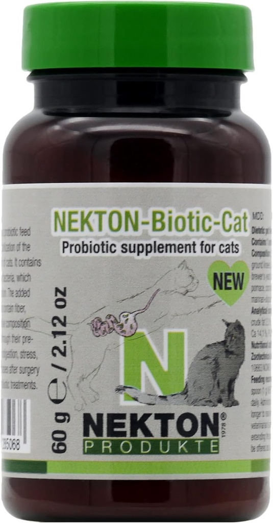 Supplément probiotique Nekton-Biotique-Cat pour les chats 60g / 2.1oz