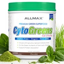 ALLMAX Naturals CytoGreens Super Greens Powder, Premium Green Superfood with Greens, Superfoods, Daily Greens Supplement, Chocolate, 60 Servings