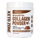Dr Colbert, MD Poudre de collagène hydrolysée de chocolat par la santé divine de type I, II, III Poulet et collagène marin de type III Zone kéto de soutien cheveux, peau, ongles et articulations de type 630g