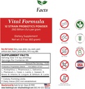 Aliments pour Gut Vital Formula 12 Strain Probiotiques Poudre 260 Million CFU-Fabriqués aux États-Unis.