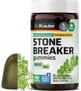 BIO KRAUTER Chanca Piedra Stone Breaker Gummies - 1600 mg Résistance - 60 Végétaux Chews - Supplément naturel de nettoyage du rein et de la vésicule