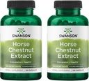 Swanson Cheval Châtaigne 22% Aescine (standardisée) 250 Milligrammes 120 Capsules (2 Pack)