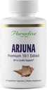 Arjuna Paradise Herbes, Soutien cardiovasculaire, Entretien de la pression artérielle, Santé du cœur, Supplément antioxydant, Vegan, Non-OGM, Sans gluten, 60 Capsules végétariennes