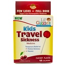 Lil' Giggles Kids Lollipops médicamentés - Sweet Gentle Relief for Kids & Non-rowsy - pour la maladie de la voiture, voyage Nausées & Motion Relief Maladie - homéopathique Remède Amour des enfants - Cherry Flavor 12 CT