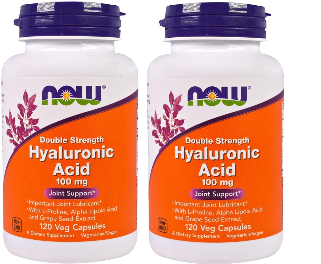 Aliments - Acide hyaluronique 100 mg - 120 Veg Capsule (Pack de 2)