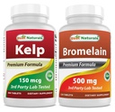 Supplément Kelp 150 Mcg & Bromelain 500 mg