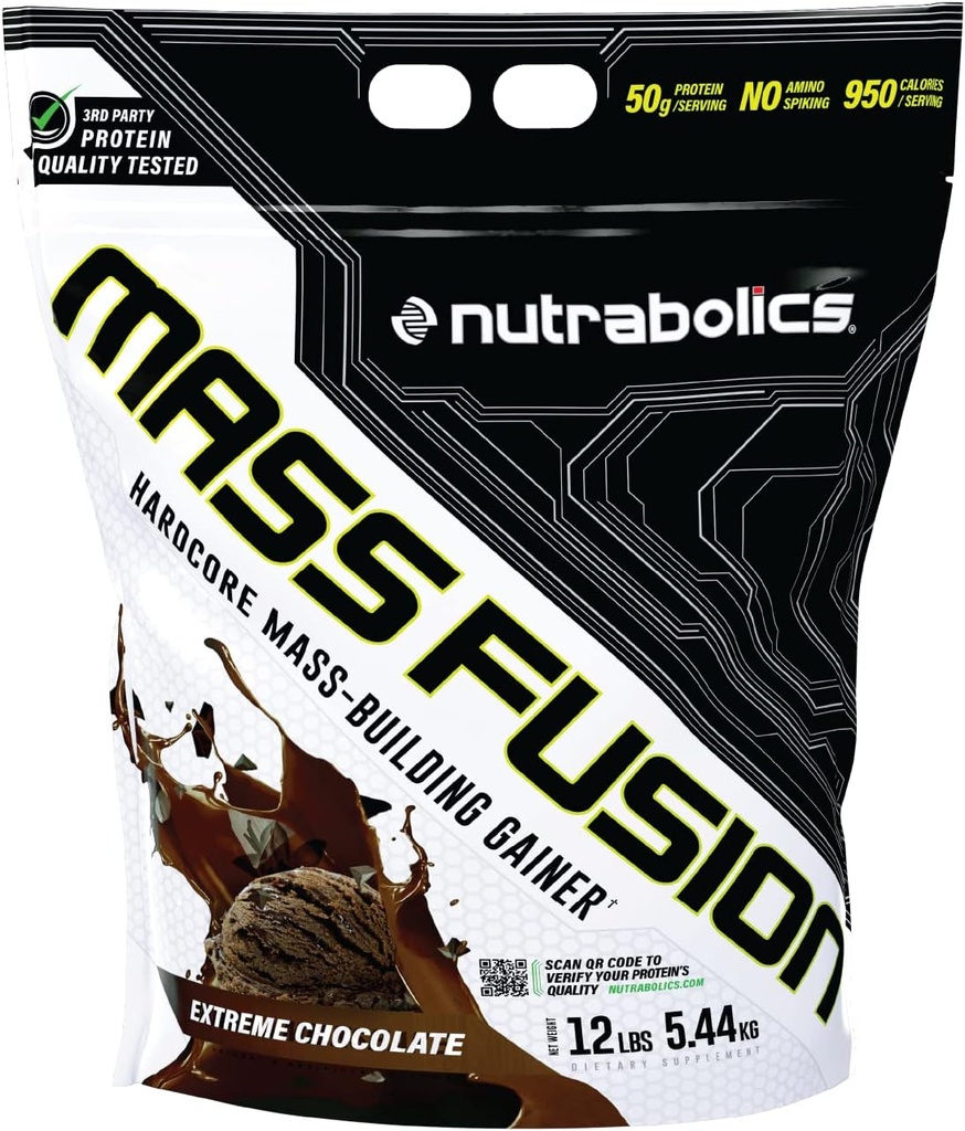 Fusion de masse de Nutrabolics (chocolat extrême, 12 Ib (29 portions))