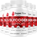 (5 Pack) Super Flow Glycogen - SuperFlow Glycogen Support Capsules, Super Flow, Glycogen Support Super Flow, Suppression officielle Support Glycogen, Super Flow Glyco Optimizer, 150 Capsules pendant 5 mois