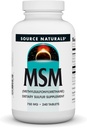 Source Naturals MSM (méthylsulfonylméthane), 750mg - 240 comprimés