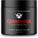 Poudre d'hydratation Premium pour le régime Carnivore - Soutien électrolytique équilibré, Zero Carb, Keto Friendly - Supplément pour l'énergie optimale et la récupération - 90 portions (non aromatisées)