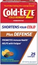 Cold-Eeze Plus Defense Citrus naturel avec losanges de zinc de la mûre aînée, remède homéopathique contre le rhume, raccourcit les symptômes fréquents du rhume, favorise la santé immunitaire avec Sambucus Nigra, Echinacea et Rose HIPS, 25 Ct