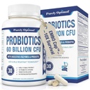 Probiotiques premium purement optimaux 60 milliards UFC avec prébiotiques organiques et enzymes digestives