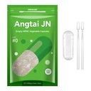 Taille 0 Capsules Vide végétalien à base de plante clair (500 Nombre) Sans gluten, sans OGM, halal Certified Pill Caps Kit de remplissage avec 2 cuillères pour le bricolage végétarien vos propres suppléments