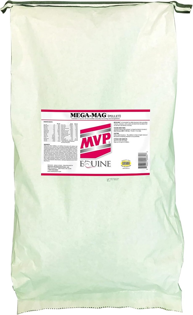 Mega-Mag (sac de 50 lb) Supplément multivitamine/minéral équilibré pour les régimes Alfalfa Hay