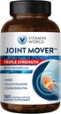Vitamine World Triple Strength Joint Mover, Glucosamine Chondroïtine avec supplément de soutien de joint MSM, Collagen & Boswellia Serrata Extrait, soutien de joint Strength, confort et flexibilité, 180 Caplets
