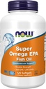 MAINTENANT compléments alimentaires, Super Omega EPA, 360 EPA / 240 DHA, Distillé moléculairement, support cardiovasculaire*, 120 softgels
