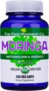 Le mouvement alimentaire CO. Moringa - Superfood biologique certifié, mieux-être du corps entier, soutien de l'énergie naturelle, soutient le métabolisme sain - 100 capsules végétaliennes