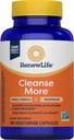 Renouveler Life Detox Nettoyez plus, réduit le gonflement et restaure la régularité, le soulagement de la constipation nocturne, le soja, la laiterie et sans gluten, 100 capsules