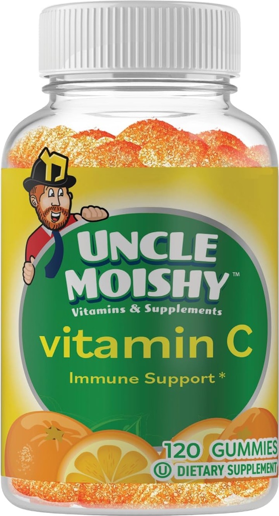 Oncle Moishy Vitamine C avec Echinacea 120 Yummy Orange Flavor Jelly Bears