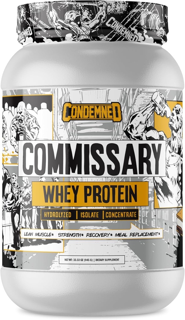 CONDAMNÉ Labz Commissaire Protéine de lactosérum hydrolysée Isolée et concentrée Récupération avant ou après l'entraînement Remplacement des repas