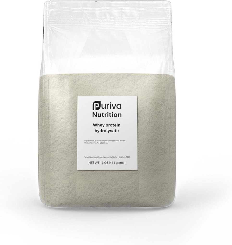 Poudre de protéines, isolat hydrolysé de protéines de lactosérum, plaine, 1 livre