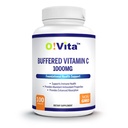 Vitamine tamponnée C 1000mg pour soutenir la santé immunitaire, 100 comprimés non OGM tamponnés, 100 jours d'approvisionnement