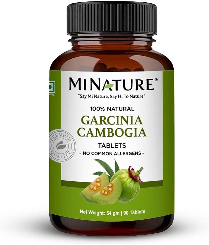 Comprimés de Cambogia de Garcinia par nature, purs et naturels, en poudre de Garcinia, non-OGM, végétalien, sans gluten, comprimés de 90, 45 jours, 500mg