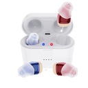 Aides auditives pour les aînés, aide auditive rechargeable 10 canaux Mini appareil auditif avec annulation de bruit amplificateurs auditifs pour les adultes avec cas de charge