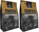 Wafers Omega de Majesté - Supplément de soutien pour chevaux et peaux d'équidés, manteaux et immunes - Omega 3, 6, 9 et Biotine (Regular, 2 Pack(120 Count Total))