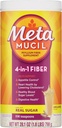 Métamucil, Poudre de Psyllium Husk, Texture originale non aromatisée, avec sucre, 114 portions, supplément de fibre de 4-en-1, Poudre de fibre de Psyllium Husk quotidienne Aidez à soutenir la santé digestive en favorisant la régularité*