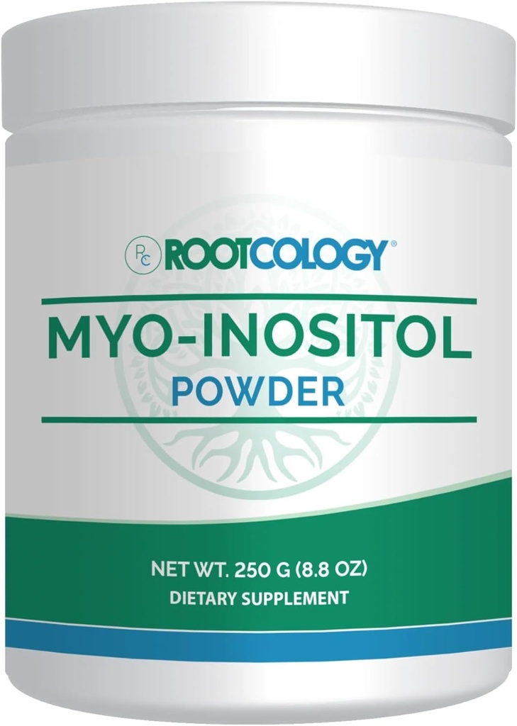 Rootcologie par Dr. Izabella Wentz.com Poudre de myo-inositol.com Supplément d'inositol pour l'humeur, la santé cérébrale et le soutien du foie 250g / 345 portions