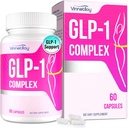 Supplément GLP-1 pour les femmes et les hommes, Suppléments GLP1 Probiotiques GLP-One pour les femmes avec Akkermansia Probiotique, GLP1 naturel pour les immunones, Digestion, Gut, niveaux GLP-1 et santé globale, Vegan - 60 capsules