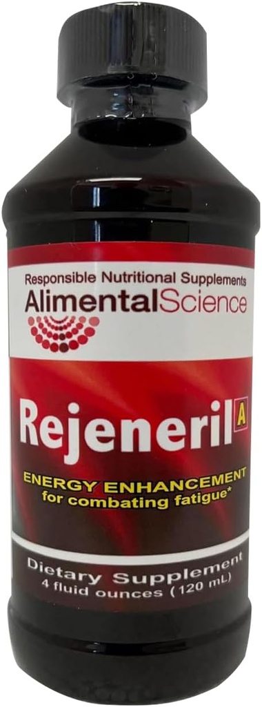 Supplément liquide Rejeneril-A – Mélange liquide pour absorption maximale - Booster l'énergie naturelle avec acide lipoïque alpha et mélange de vitamines, sans sucre, sans caféine, sans gluten (4 oz)