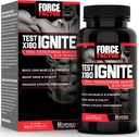 FORCE FACTOR Test X180 Ignite Total Testostérone Booster pour hommes avec graines de fénugreek et extrait de thé vert pour construire le muscle maigre, stimuler l'énergie et améliorer la performance, 60 comte