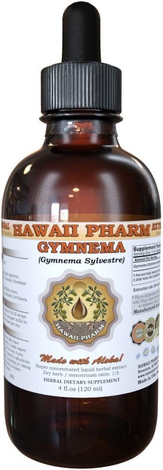 HawaiiPharm Gymnema (Gymnema Sylvestre) Extrait liquide 4 oz