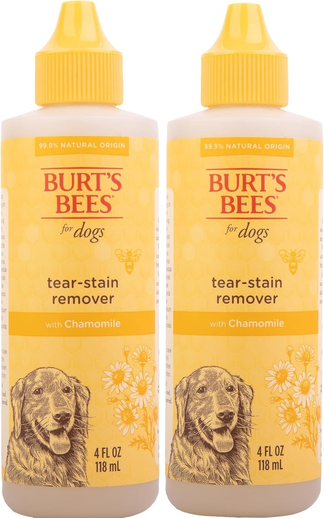 Abeilles de Burt pour animaux de compagnie Découpe de la peau pour chiens avec camomille - Découpe de puppy et de chien - Sans cruauté, formule sans sulfates et parabens, pH équilibré pour chiens, 4 onces - 2 Pack