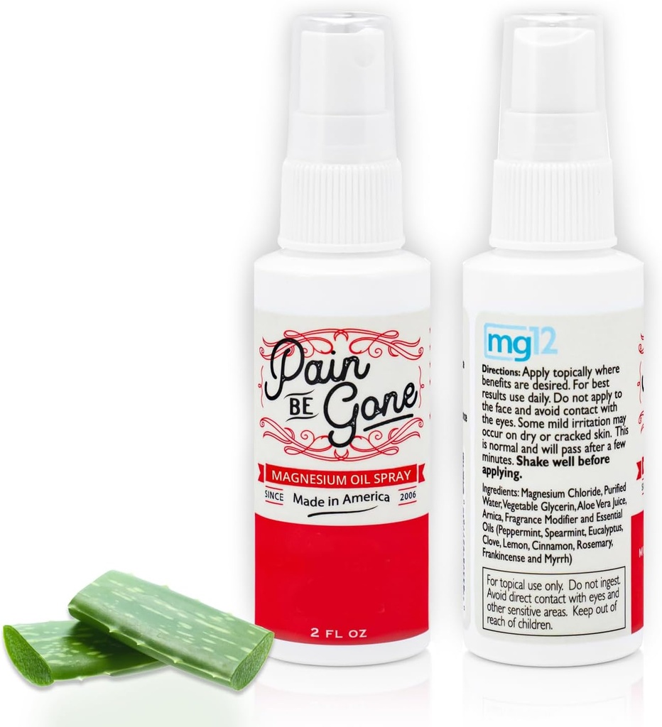 Spray pour huile de magnésium - Soothe Aches and Muscle Cramps - 2 oz