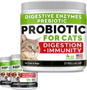 Poudre de probiotiques de 4 oz + 240ct Supplément de glucosamine articulaire de chanvre - Soulage la diarrhée + soulagement de la douleur articulaire - Enzymes digestifs + Prébiotiques + Omega 3, Huile de chanvre + Chondroïtine, MSM - Fabriqué aux États-Unis