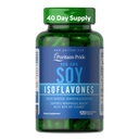 Puritan's Pride non-GMO Soy Isoflavones 750mg, complément alimentaire avec Daidzein actif, Genistein, et Glycitein soutient la ménopause et les flashs chauds, 120 capsules de libération rapide