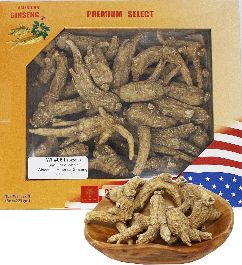 Sélectionné à la main Wisconsin américain agricole Ginseng Racine moyen