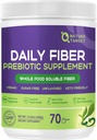 Supplément de fibre quotidienne - Poudre de fibre prébiotique soluble pour la santé de Gut, aliments entiers haute fibre pour la santé digestive et la régularité, sans aromatisé mélange de poudre, sans gluten et sans sucre, Keto - 70 portions