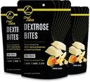 Morceaux de dextrose - Melts de dextrose fabriqués avec dextrose en poudre - Dextrose pour l'entraînement et l'énergie de fonctionnement Snacks - comprimés de glucose Melts d'énergie portatifs (Mangue de banane) (Pack de 03)