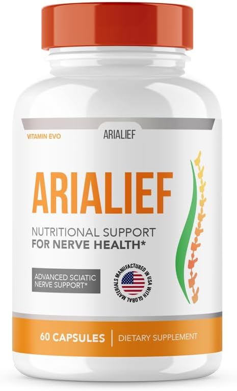 Arialeaf Sciatica Nerve Support, Arialeaf Advanced Nerve Health, Arialeaf Prime Palm Sciatica, Aria Leaf Primepalm Aria Lief, Aria Lief Nerve Relief Supplément Sciatique Nerve Apaisant (60 Capsules )