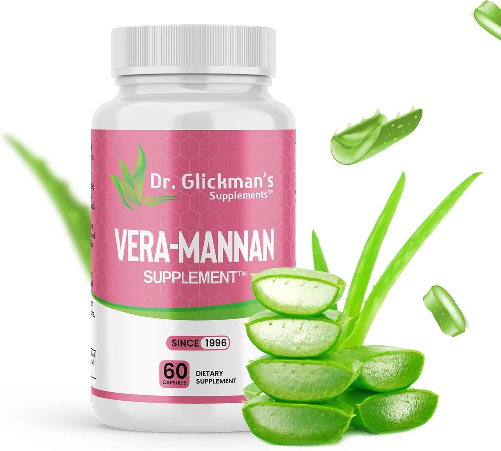Supplément Vera-mannan Aloe Vera, 1 bouteille, 60 gélules