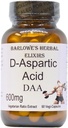 Barlowe's Herbal Elixirs D-Aspartic Acid Supplement (Acide D-Aspartique) $ 600 mg Par Capsule $ 60 Capsules de légumes $ Performance athlétique $ Stearate Free $ Bouteille en verre